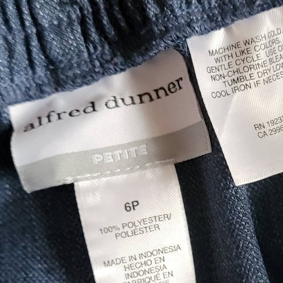 Alfred Dunner Blue Dress Pants 6P Like New Condition - Picture 6 of 12